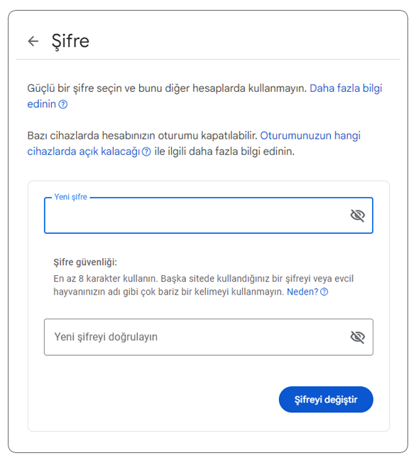 Gmail Şifre Değiştirme Nasıl Yapılır